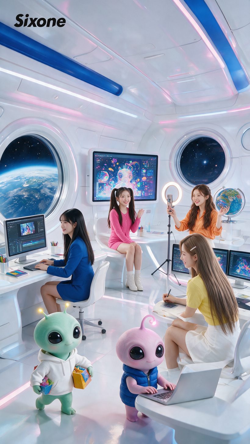 우주선 사무실 — 창밖이 지구인 사무실에서도 하는 일은 같습니다