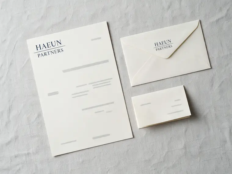 HAEUN PARTNERS 적용 목업