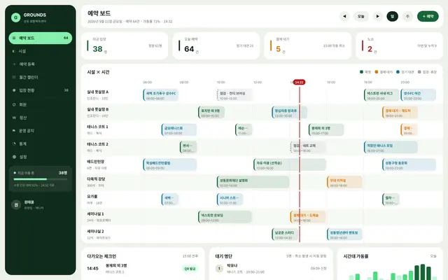 GROUNDS 예약 보드